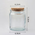 [READY STOCK] 190ml Vintage / Aromatic Candle Green Glass Jars with Wood Lid candle jar