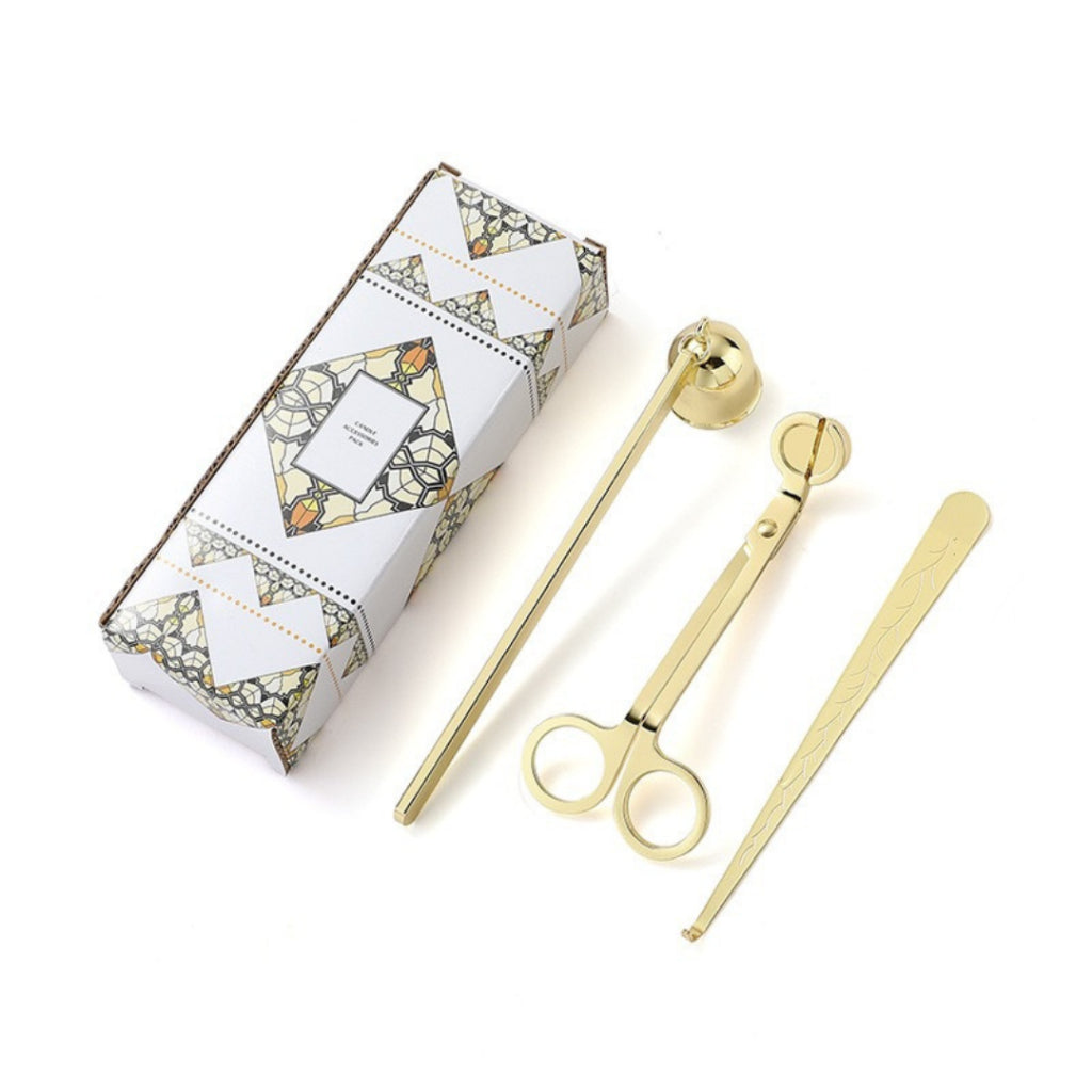 Candle Care Kit Candle Tools Set Candle Wick Trimmer, Candle Wick Dipper, Candle Wick Snuffer