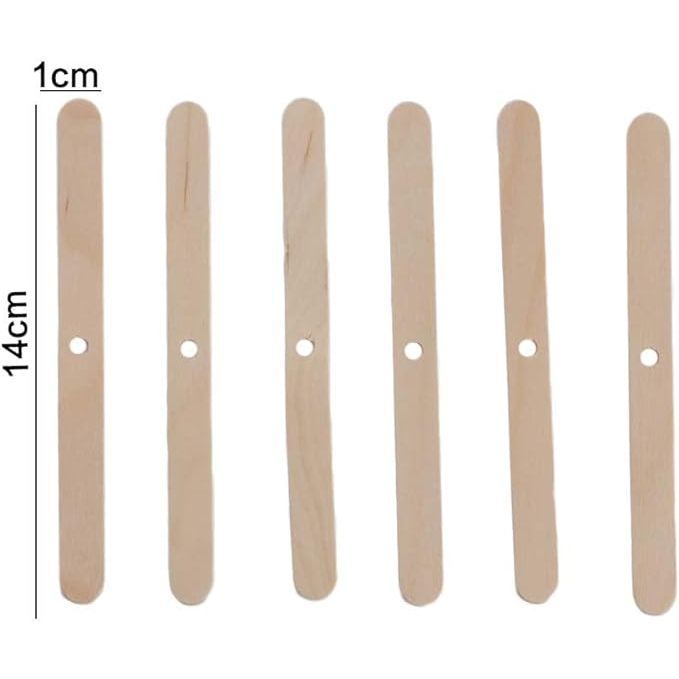 10 PCS DIY Candle Wick Holder Wood Material