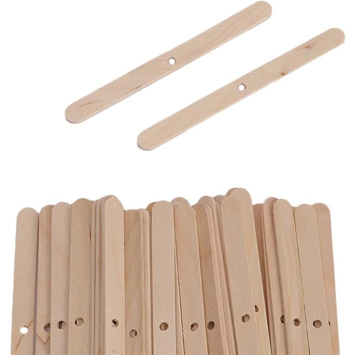 10 PCS DIY Candle Wick Holder Wood Material