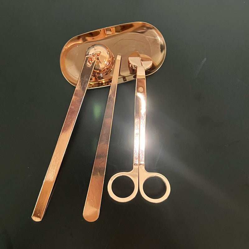 Candle Care Kit Candle Tools Set Candle Wick Trimmer, Candle Wick Dipper, Candle Wick Snuffer
