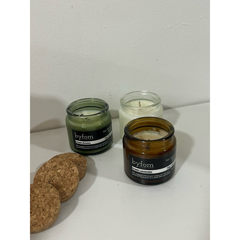 [READY STOCK] Vintage / Aromatic Candle Green Glass Jars with Wood Lid candle jar - Wholesale