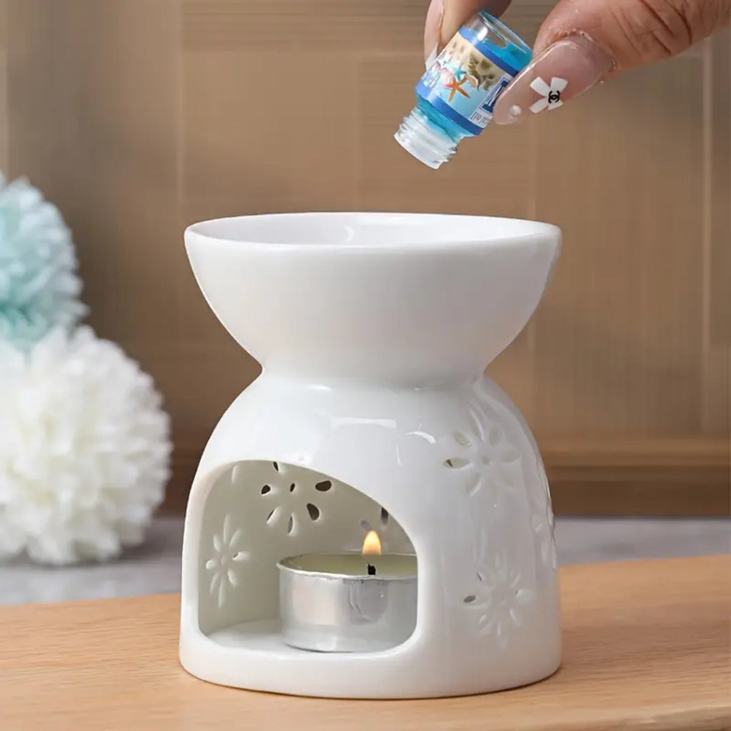 Premium Ceramic Incense Oil Burner Aroma Burner Wax Melt Warmer Tealight Candle Melt Burner