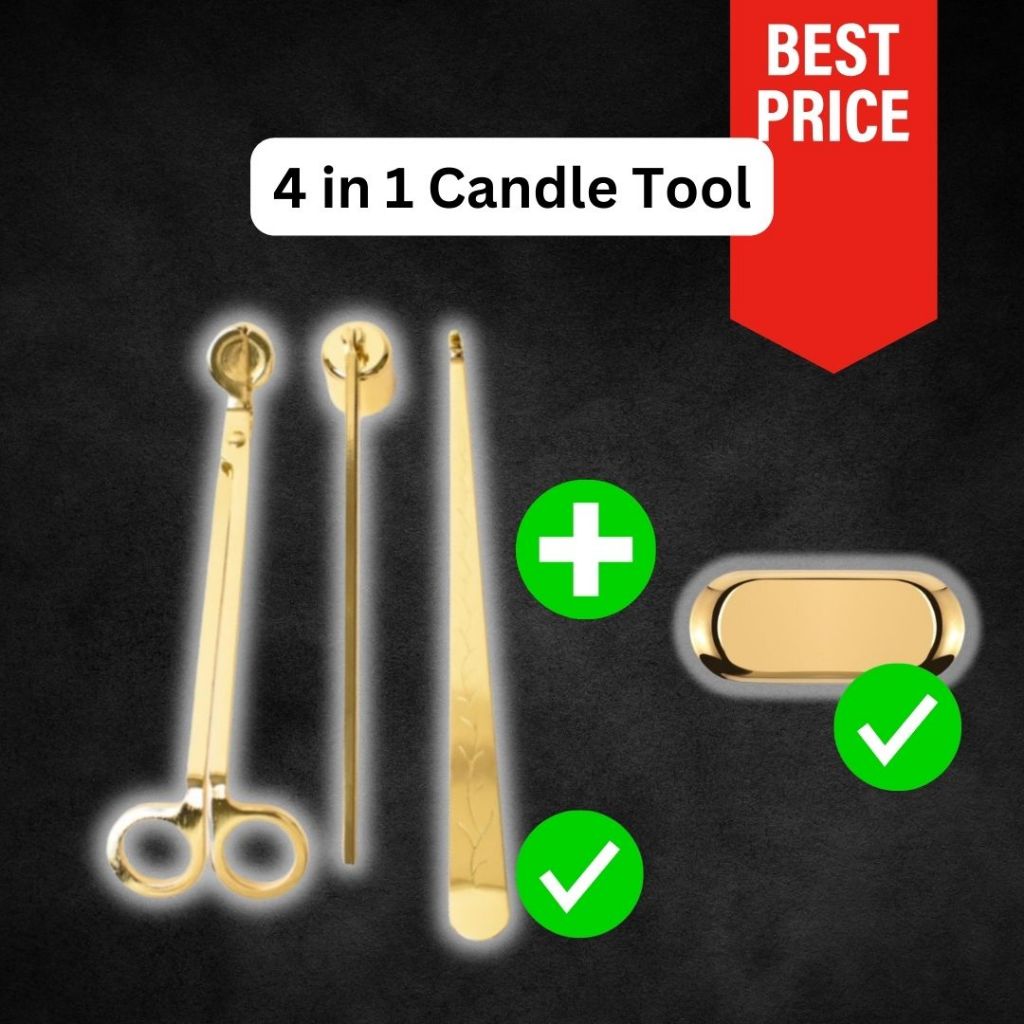 Candle Care Kit Candle Tools Set Candle Wick Trimmer, Candle Wick Dipper, Candle Wick Snuffer