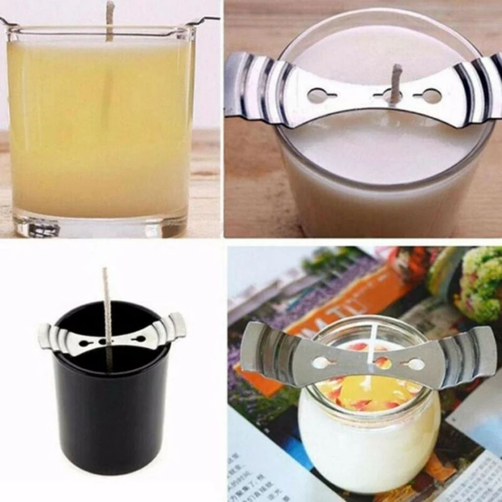 [1 PCS/ 10 PCS/ 50 PCS/ 100 PCS] Stainless Steel Candle Wick Holder 三孔灯芯固定器 -DIY Candle - 1pc