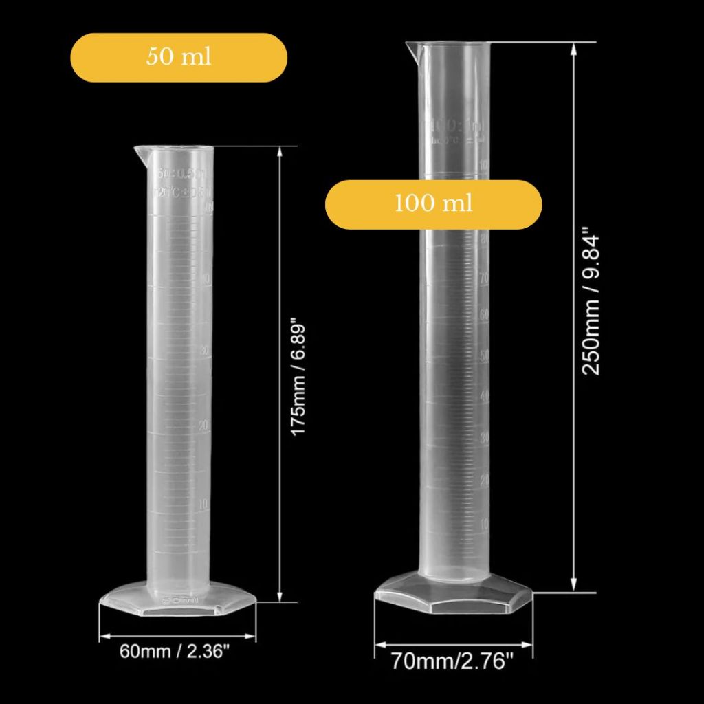 measuring cylinder 10ml 25ml 50ml 100ml 250ml silinder penyukat