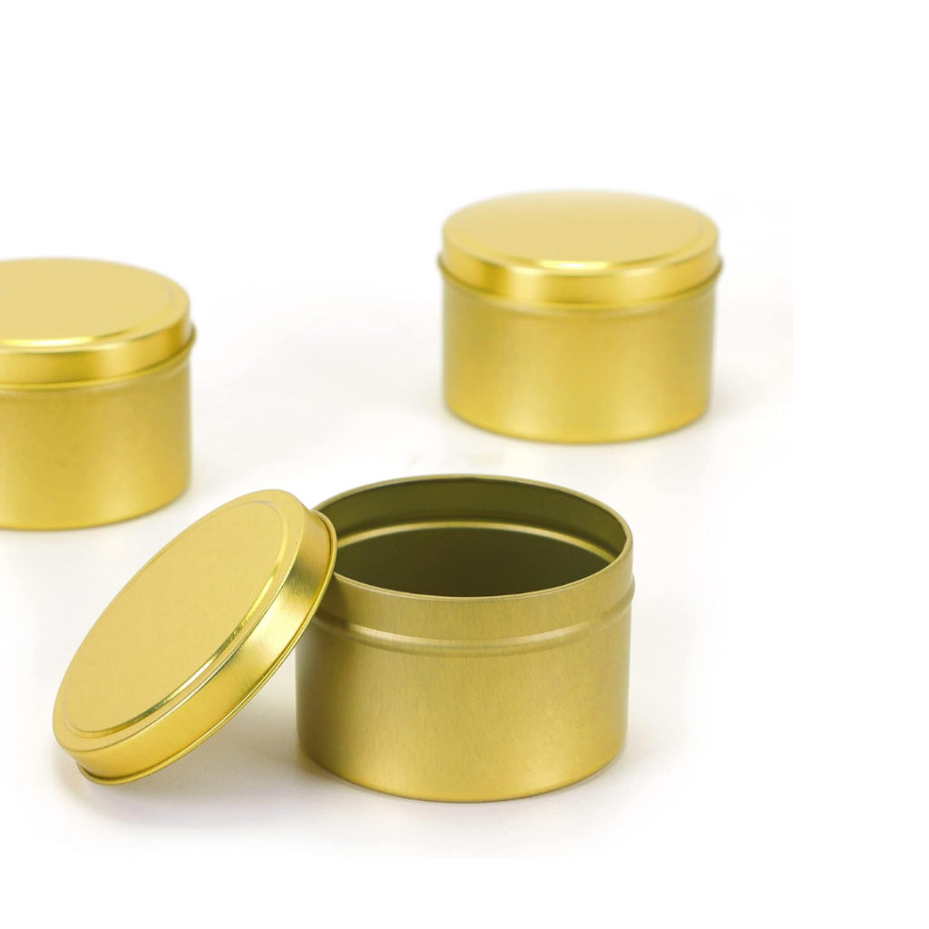 120G/4OZ DIY CANDLE TIN MATTE GOLD MATTE ROSE GOLD READY STOCK