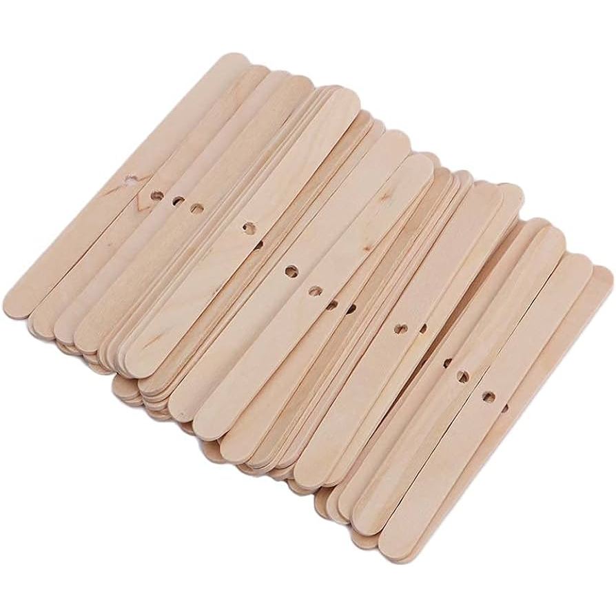 10 PCS DIY Candle Wick Holder Wood Material