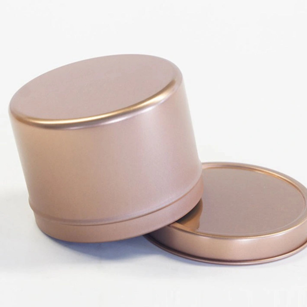 120G/4OZ DIY CANDLE TIN MATTE GOLD MATTE ROSE GOLD READY STOCK