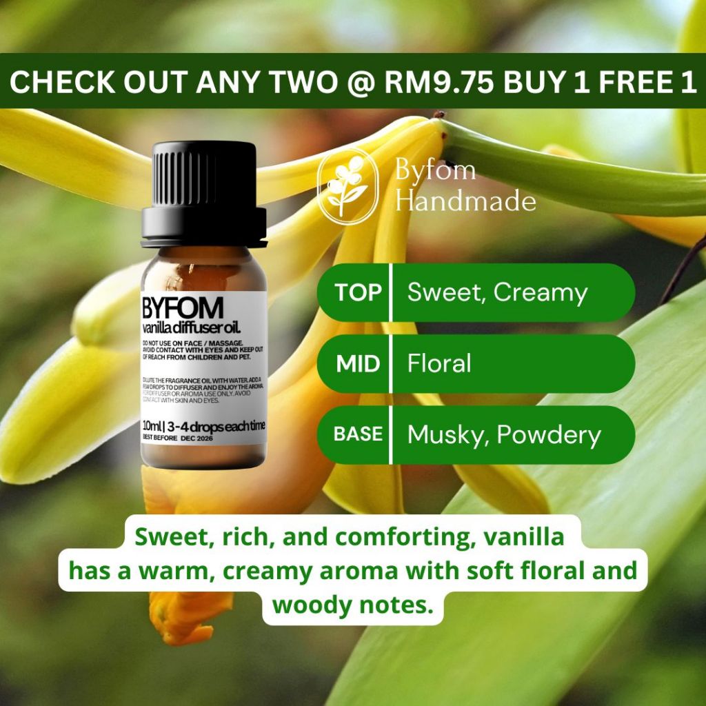 10ml Aroma Air Diffuser Water Soluble Aromatherapy Fragrance Oil Essential Oil Minyak Pati Wangi