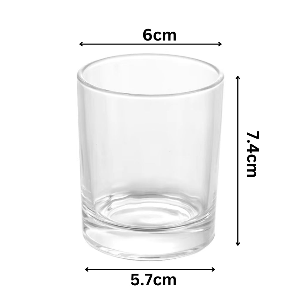 [WHOLESALE KL] 140g Clear Transparent Candle Glass