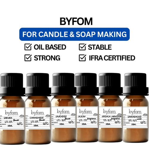 10ml, 50ml, 100ml Byfom Fragrance Oil 100% Pure for Candle, Aromatherapy, Soap, Premium Quality