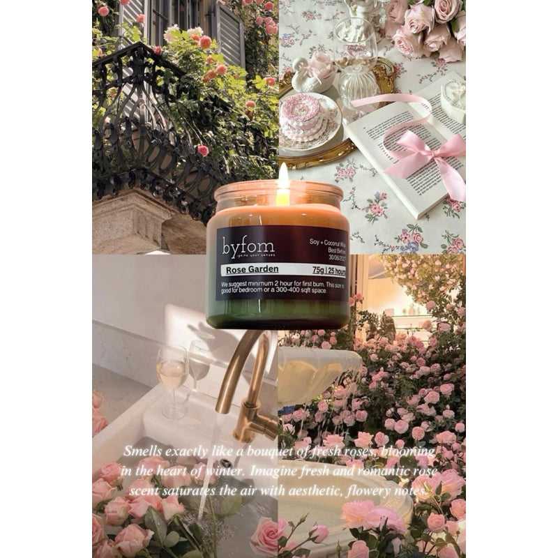 Byfom Scented Candle | Natural Wax | Door Wedding Birthday Surprise Gift Set | Lilin Wangi Aromaterapi