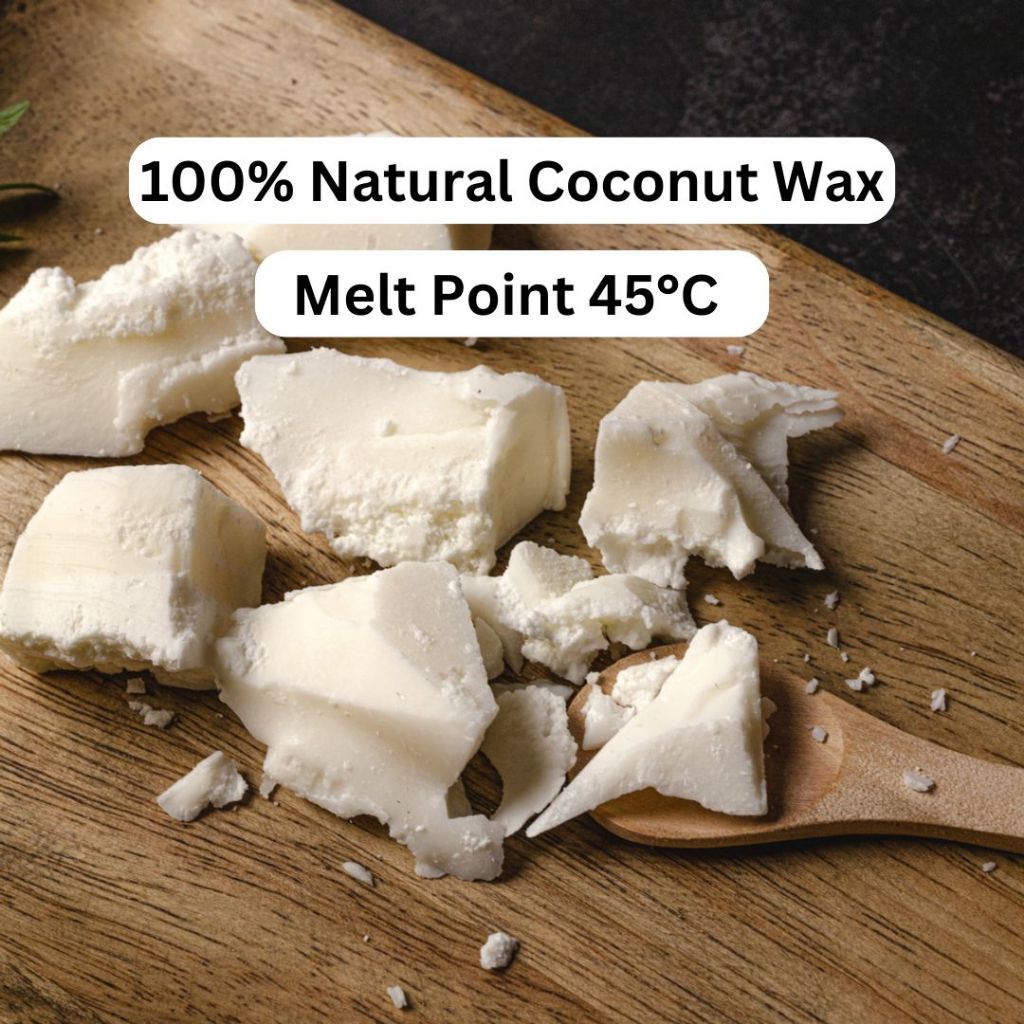1KG 100% Natural Coconut Wax 椰子蜡 45°C | Candle Making | Beauty