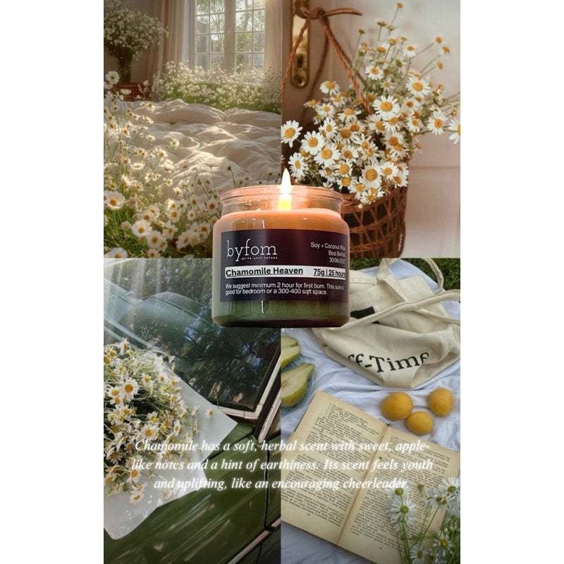 Byfom Scented Candle | Natural Wax | Door Wedding Birthday Surprise Gift Set | Lilin Wangi Aromaterapi