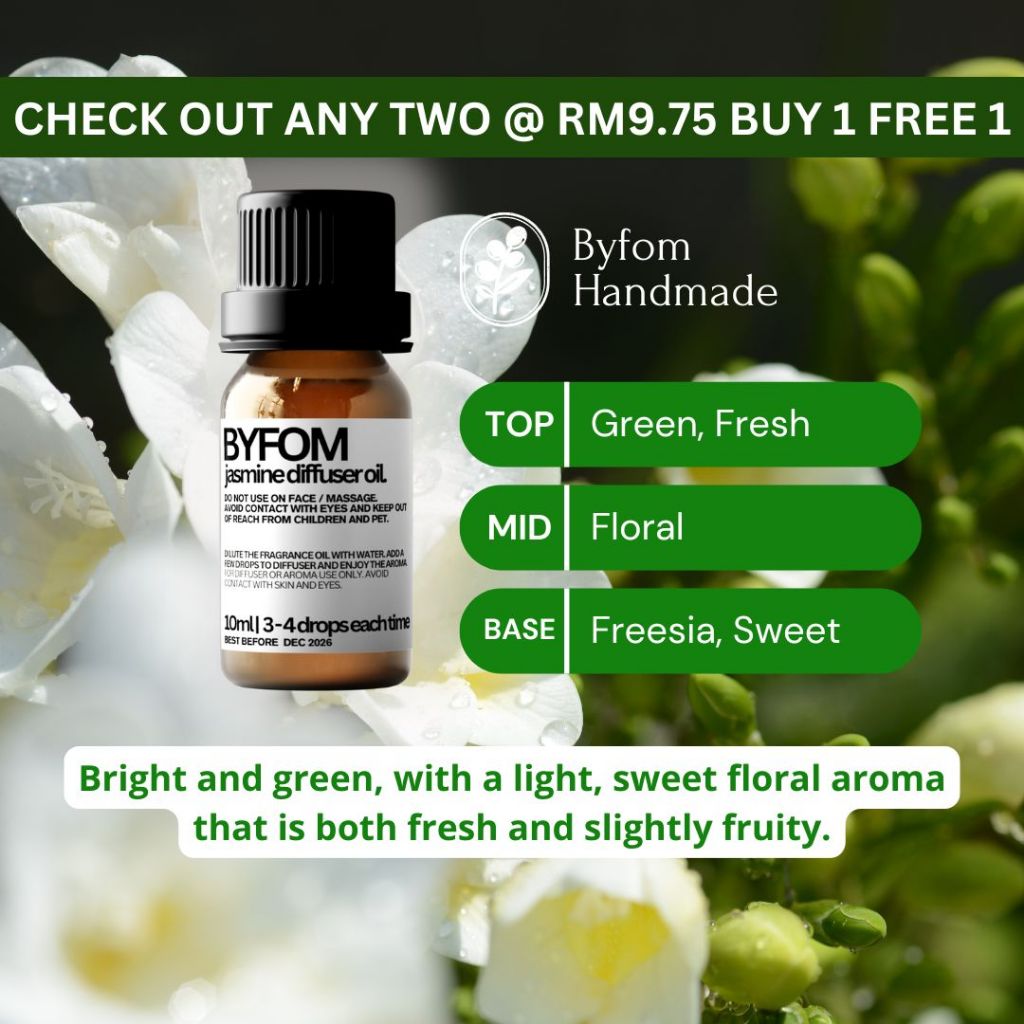 10ml Aroma Air Diffuser Water Soluble Aromatherapy Fragrance Oil Essential Oil Minyak Pati Wangi