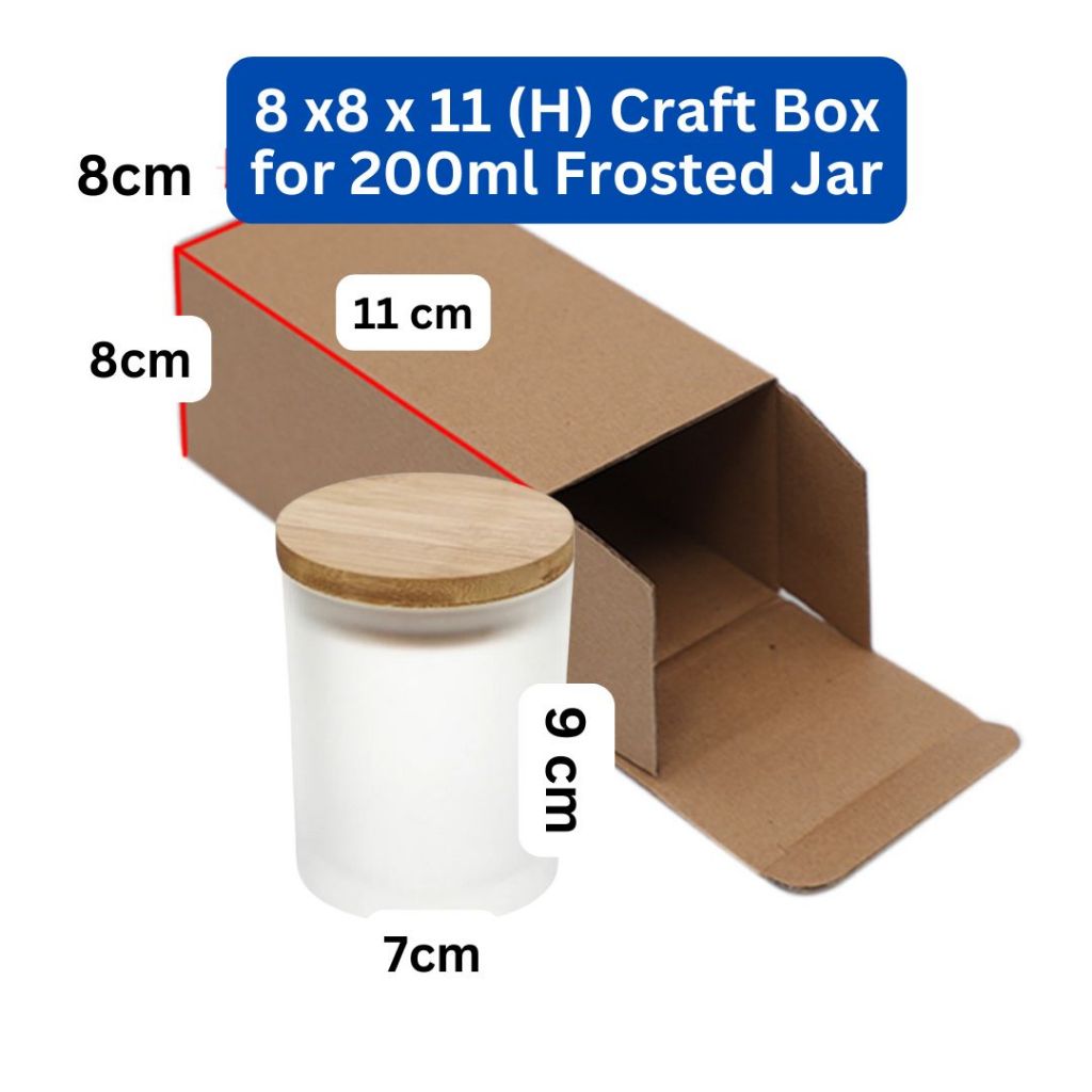 [Ready Stock] Thick 8cm x 8 cm x 11cm Craft Box