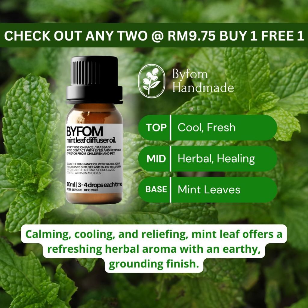 10ml Aroma Air Diffuser Water Soluble Aromatherapy Fragrance Oil Essential Oil Minyak Pati Wangi