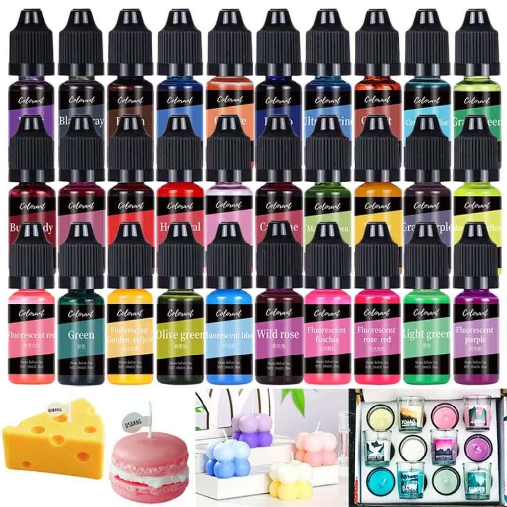 10ml Liquid Candle Soap Dye Full Colour Color Dye Full Range Ready Stock 10ml