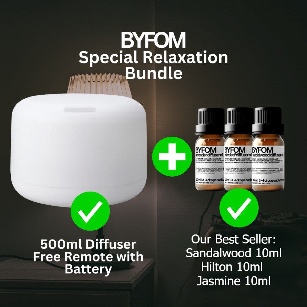 Ultrasonic Diffuser Air Humidifier MUJI 500ML Aroma Diffuser For Aromatherapy Essential Oil Air Diffuser