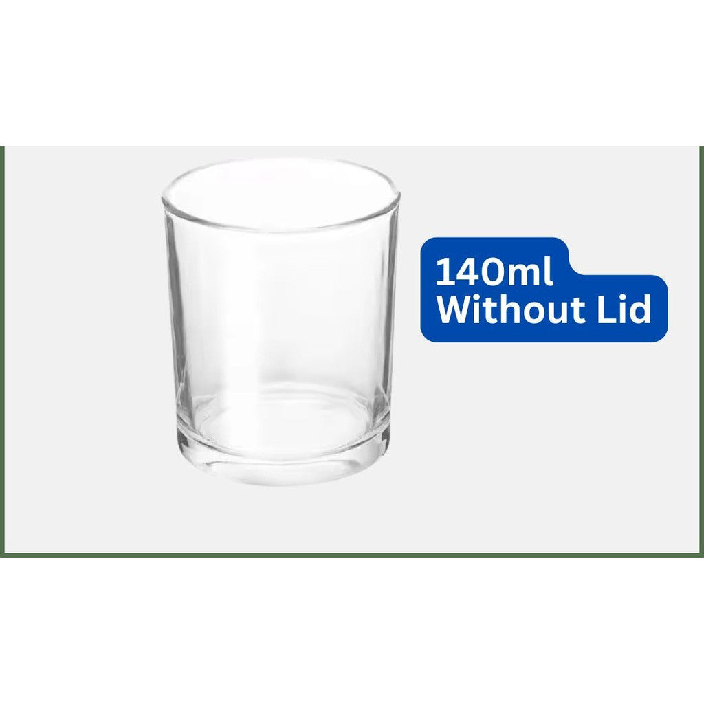 [WHOLESALE KL] 140g Clear Transparent Candle Glass