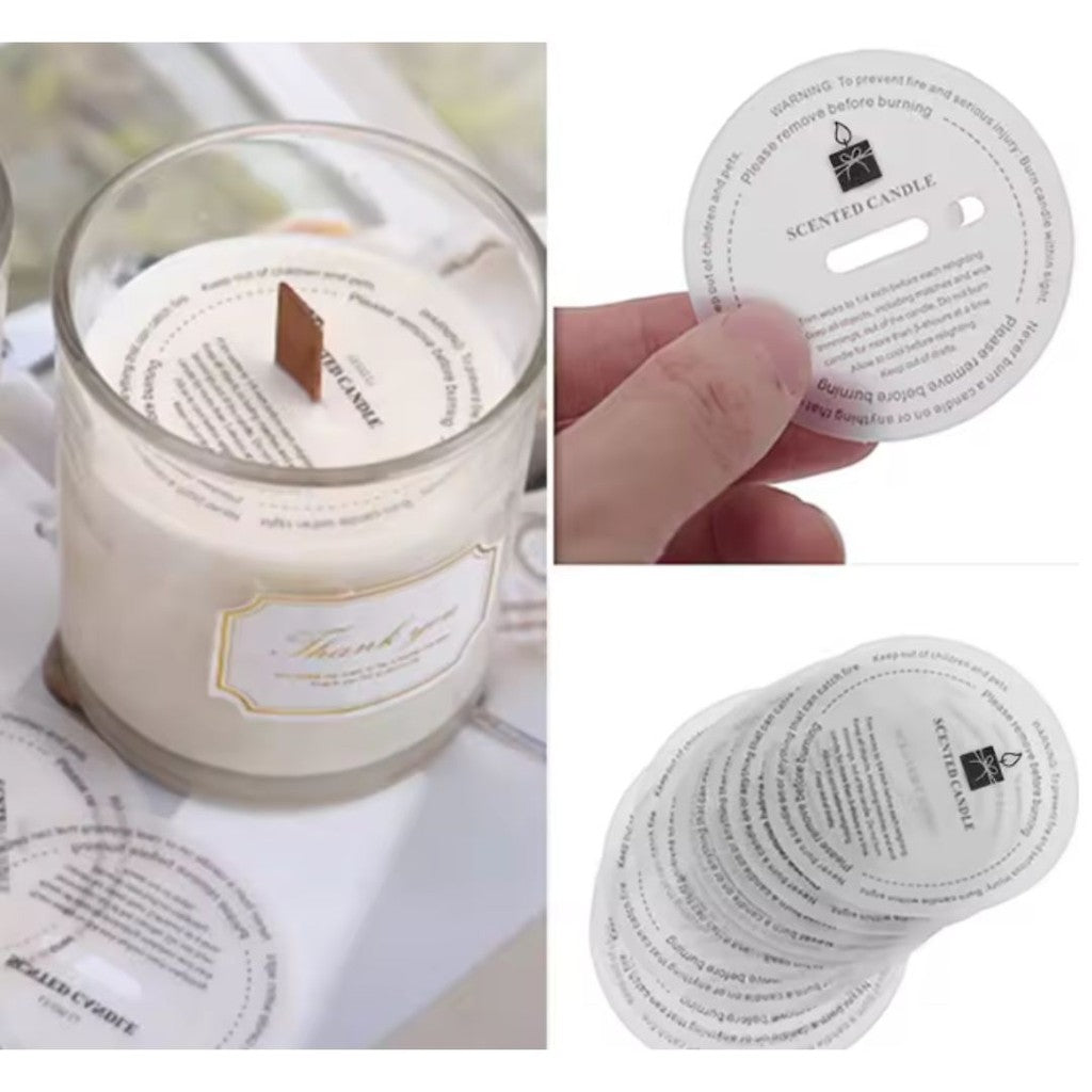 [READY STOCK] DIY Candle Cover Translucent Candle Round Sulfuric Acid Paper Dust Proof Cover