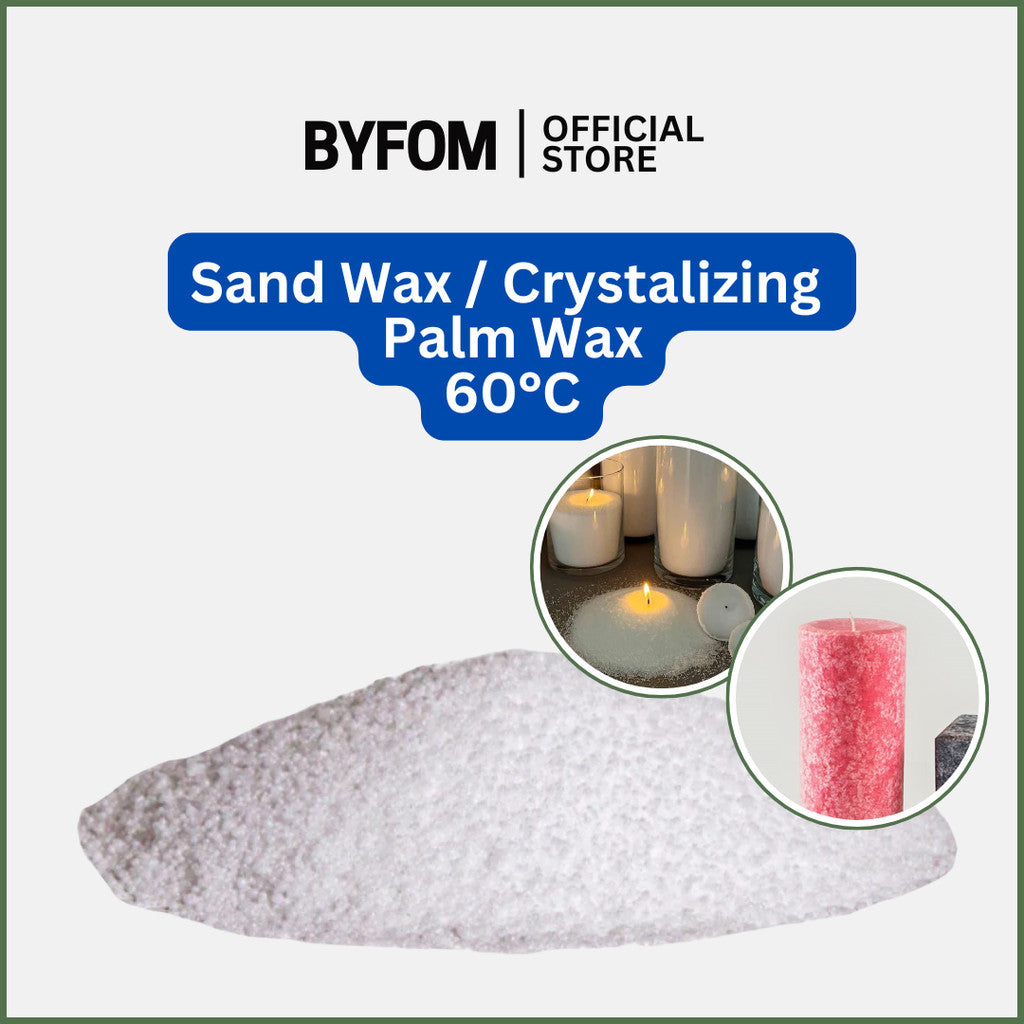 1kg Sand Wax/ Crystallizing Palm Wax / Big Snow Flakes / Lilin Sawit Kristal/ 大冰花蜡