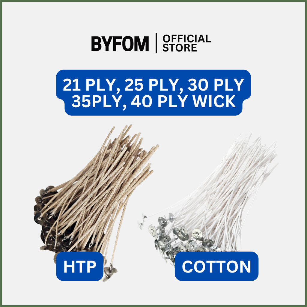 COTTON & HTP Candle Wick | Candlewick | Sumbu Lilin | 臘芯 | 蜡芯 | DIY CANDLE WICK 100% Cotton